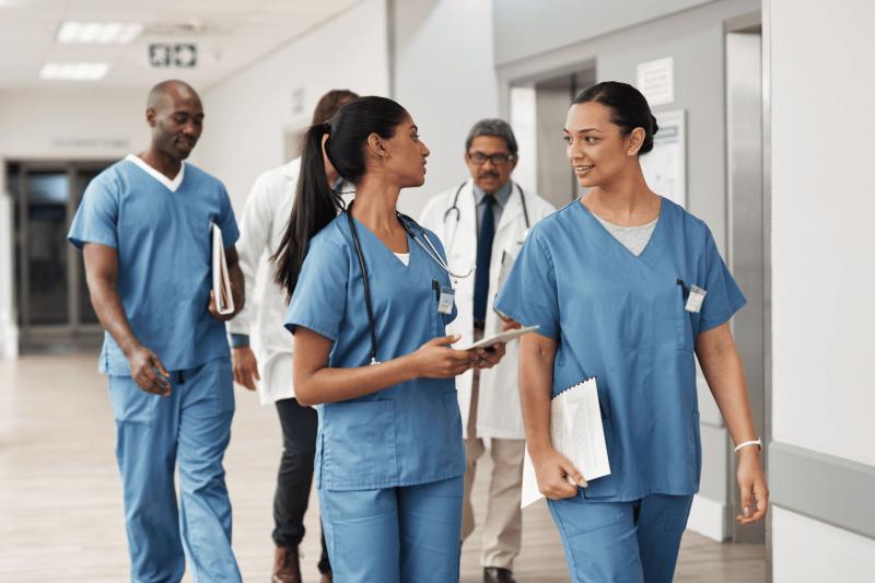 group of nurses hallway 2000x1333px